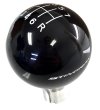 C7 Corvette Black Shift Knob w White Shift Pattern and STINGRAY Script